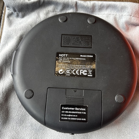 HOTT CD204 Portable CD Player Personal Compact CD Player - Picture 6 of 11